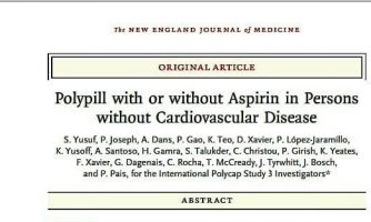 مجله مشهور «نیوانگلند» منتشر کرد: مطالعه جدید محققان جهان در اثبات تاثیر کاهش بیش از ۳۰ درصدی قرص ترکیبی «پلی پیل» بر کاهش حوادث قلبی عروقی