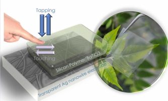موفقیت محققان دانشگاه شریف در ساخت صفحات لمسی الکترونیکی شفاف و منعطف بر پایه نانوژنراتور